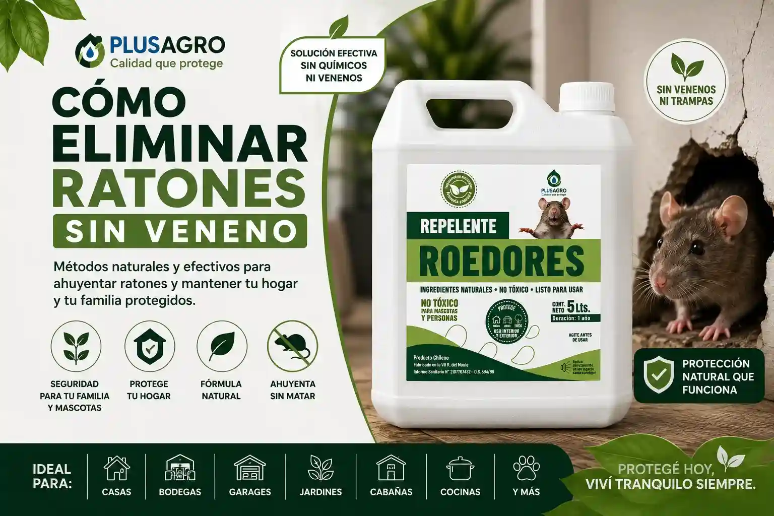 Cómo eliminar ratones sin veneno (guía efectiva en casa)