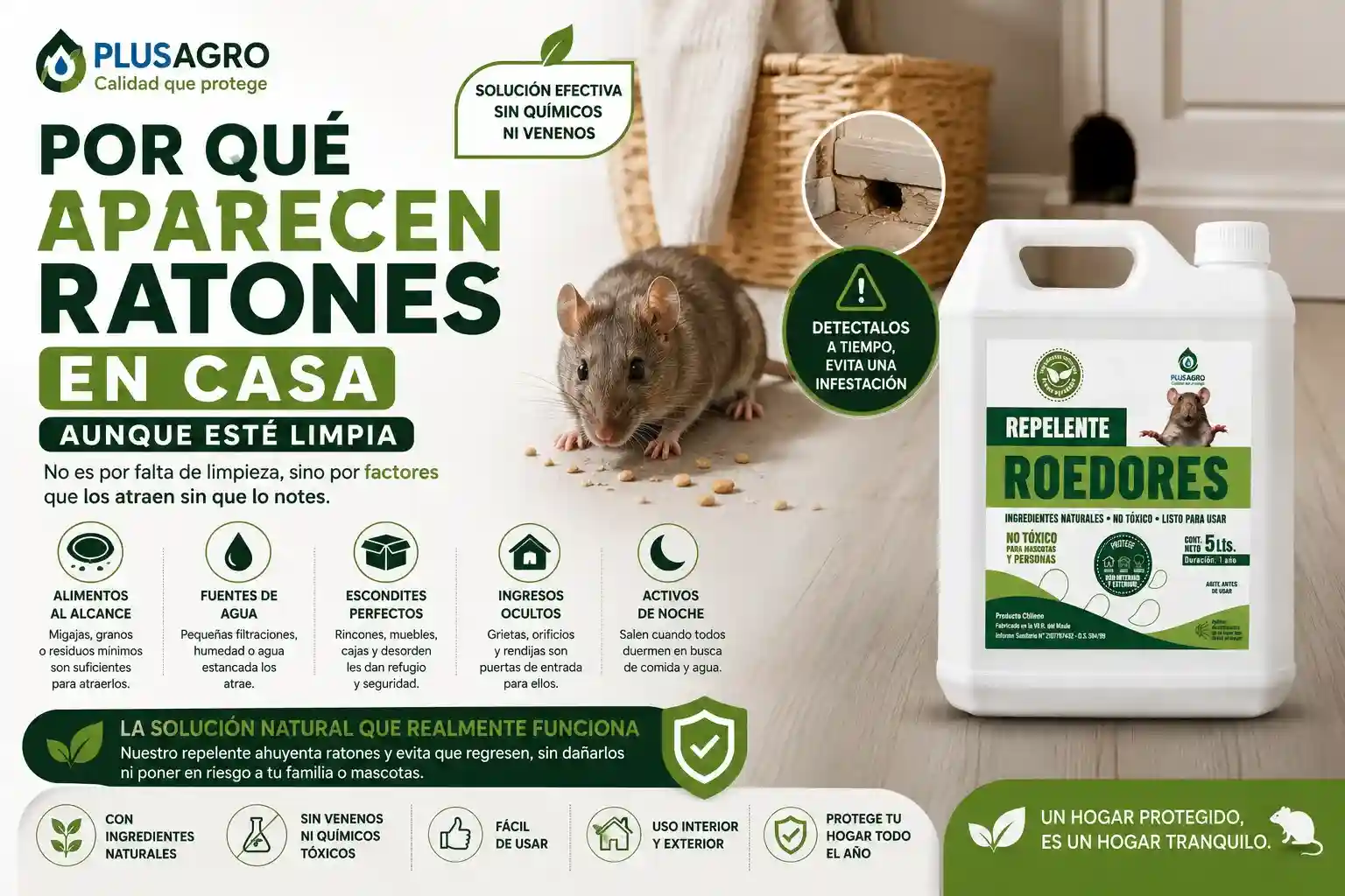 Por qué aparecen ratones en casa (aunque esté limpia)