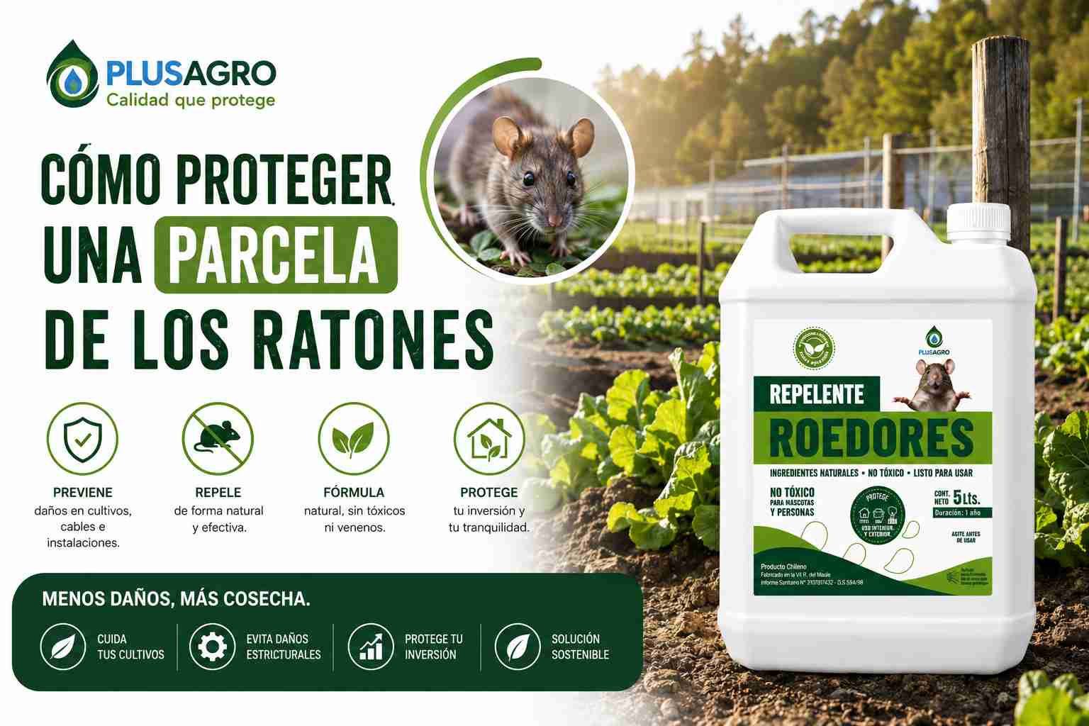 Cómo proteger una parcela de los ratones