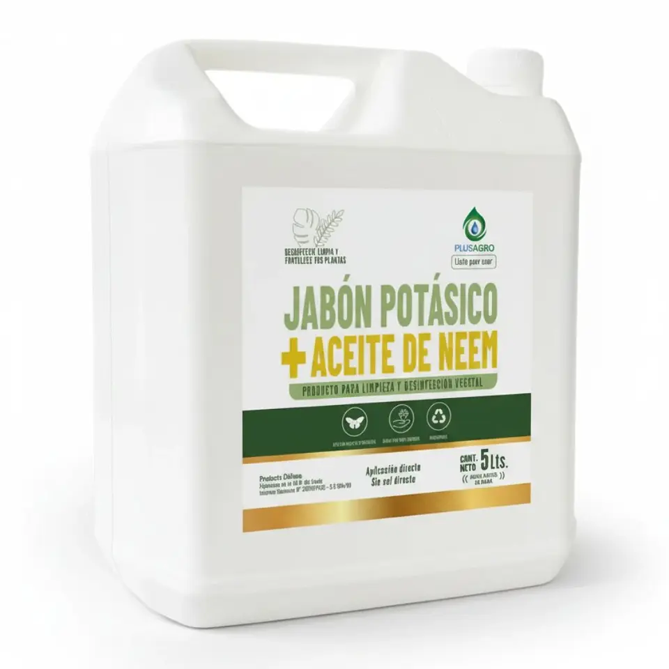 Jabón Potásico con Aceite de Neem 5 Litros | Plusagro 7