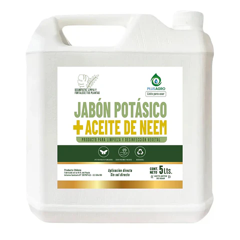 Jabón Potásico con Aceite de Neem 5 Litros | Plusagro