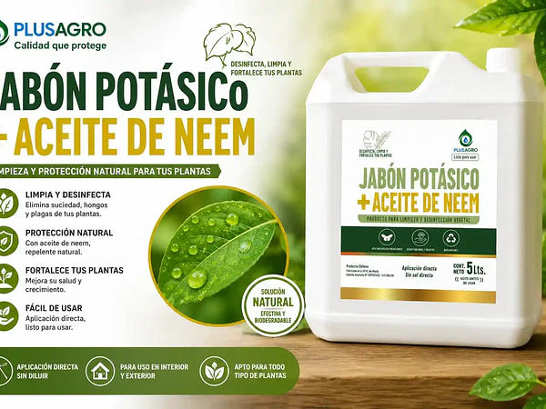 Jabón Potásico con Aceite de Neem: Para Qué Sirve y Cómo Usarlo