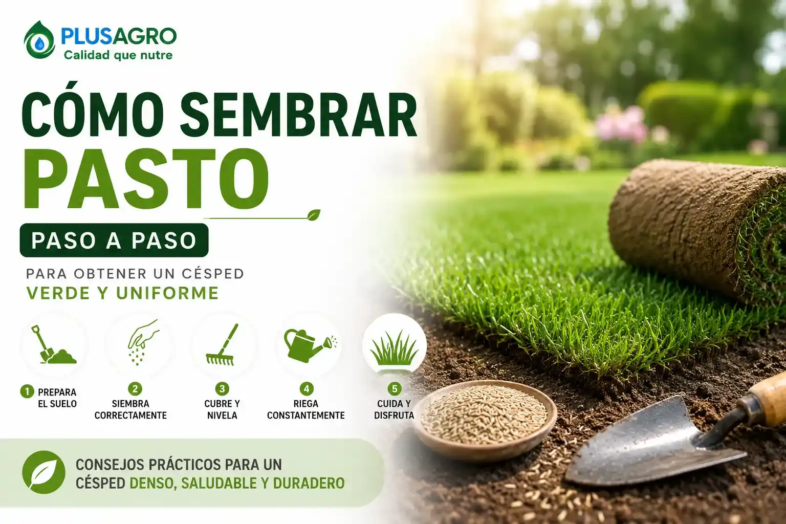 Semillas de Pasto: Cómo Elegir el Mejor Césped