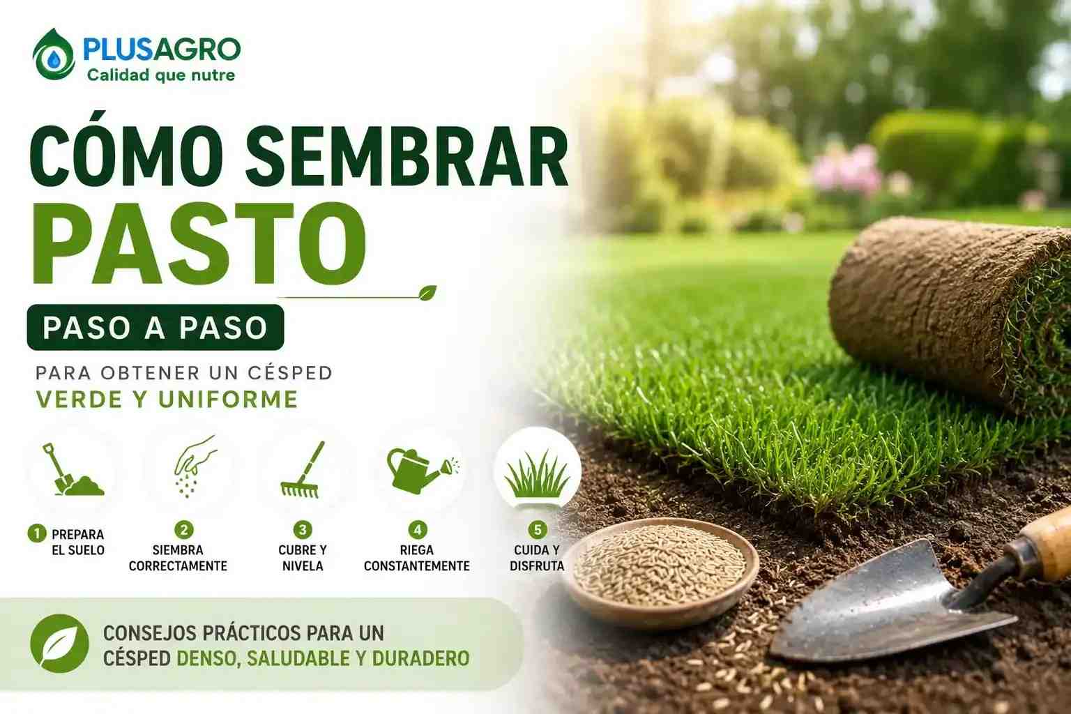 Cómo Sembrar Pasto Paso a Paso: Guía Completa para un Césped Perfecto