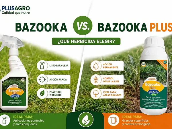 Bazooka vs. Bazooka Plus: qué herbicida elegir