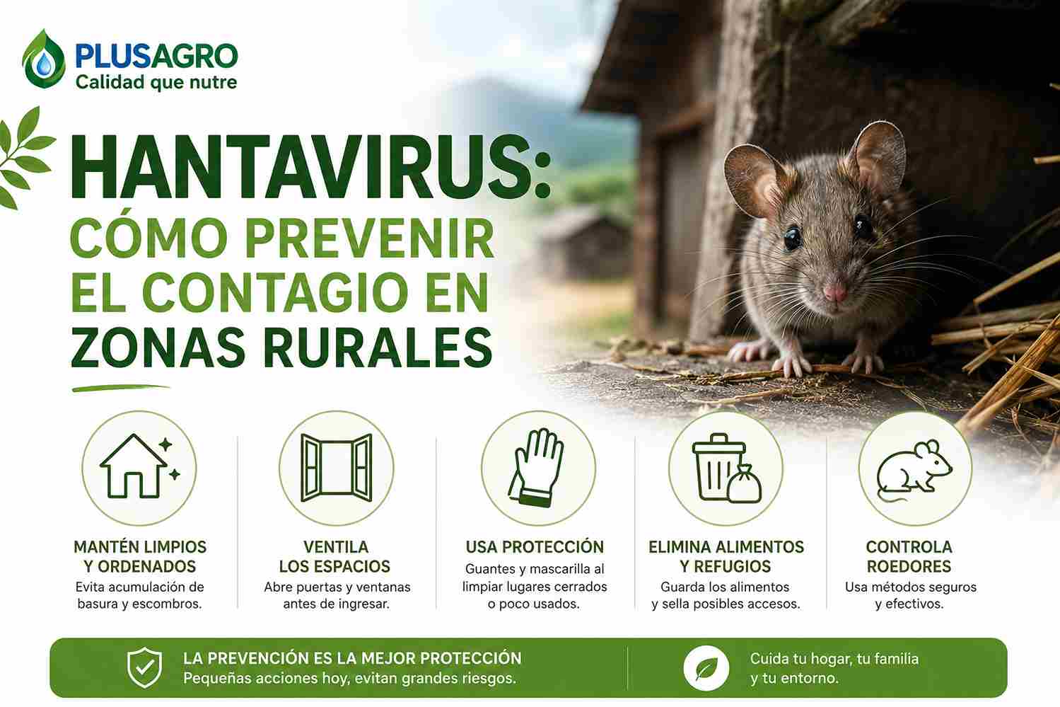 Hantavirus: cómo prevenir el contagio en zonas rurales