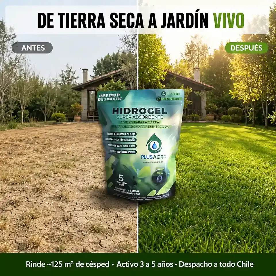 Hidrogel Plusagro 5 Kg | Ahorra Hasta 85% de Agua de Riego 2