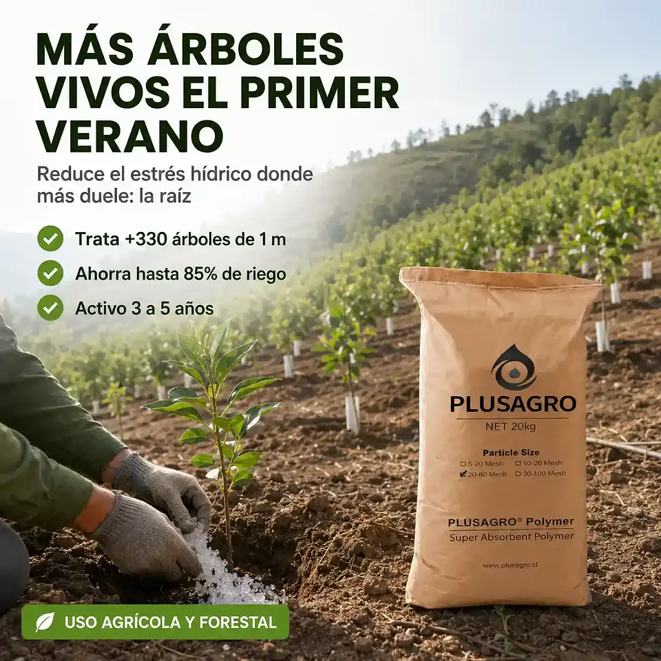 Hidrogel Plusagro 20 Kg | Uso Agrícola y Forestal 2