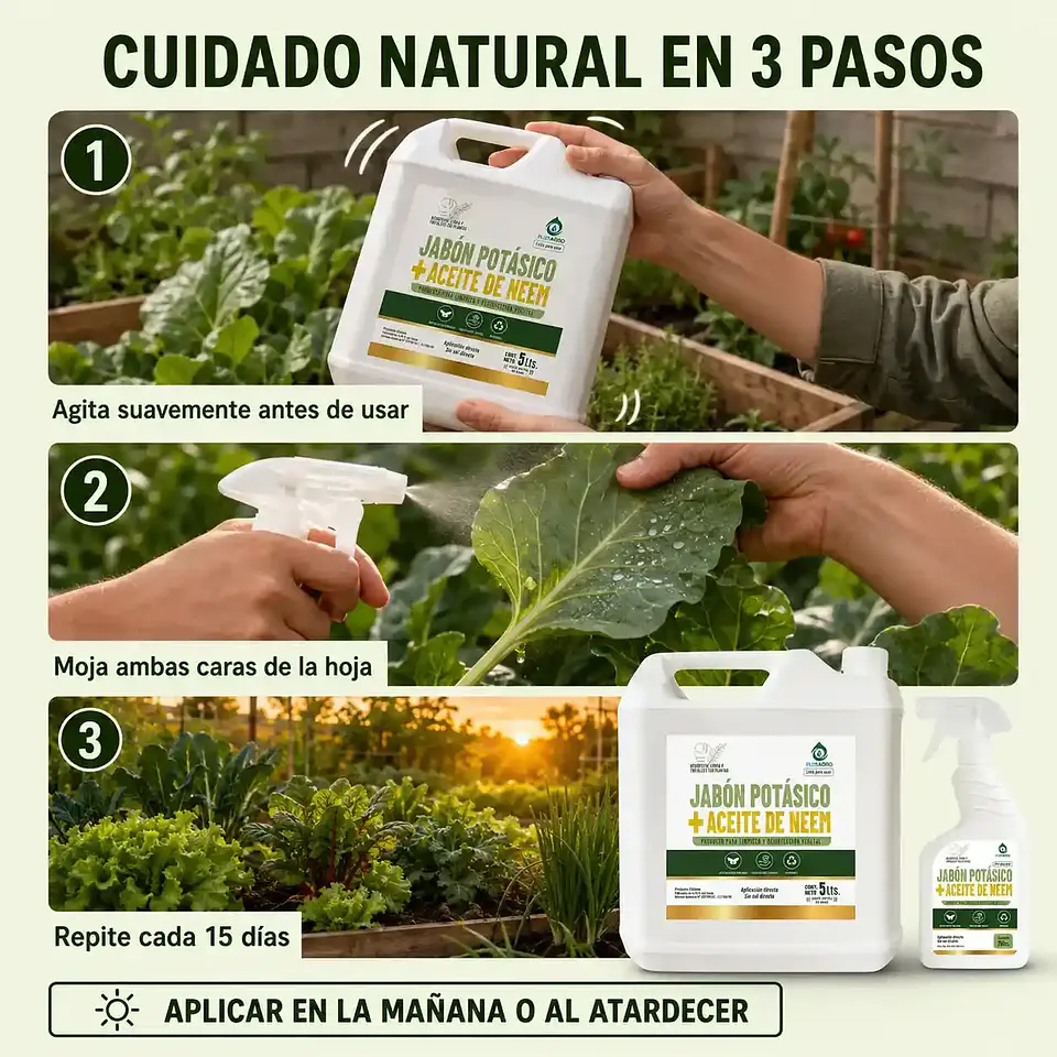 Jabón Potásico con Aceite de Neem 750 cc Plusagro 3