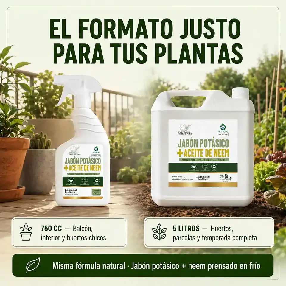 Jabón Potásico con Aceite de Neem 750 cc Plusagro 4