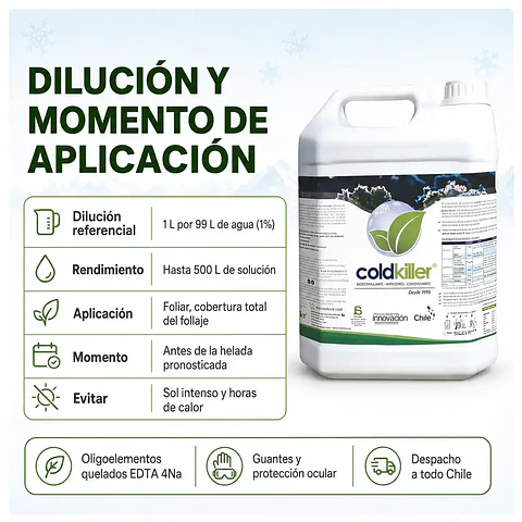 Coldkiller 5 L Antiheladas | Protección Preventiva para Cultivos