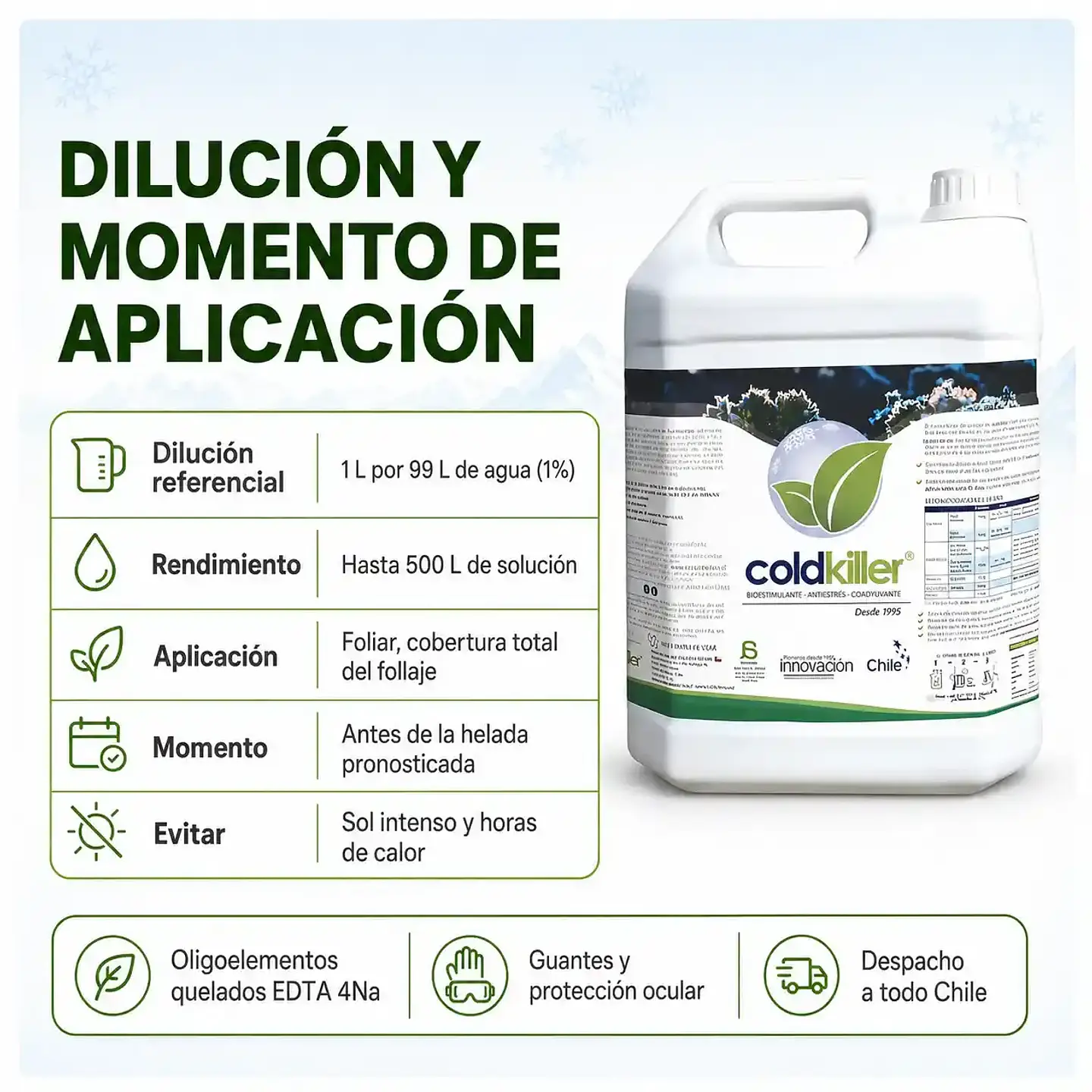 Coldkiller 5 L Antiheladas | Protección Preventiva para Cultivos 2