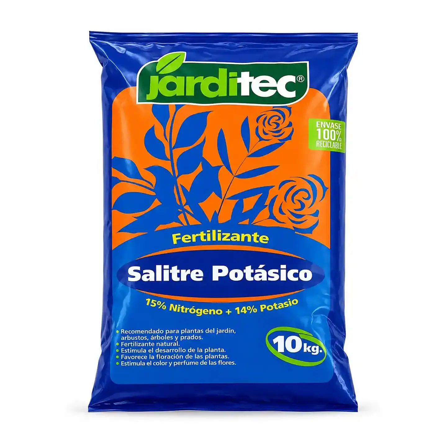 Salitre Potásico 15-0-14 Jarditec 10 Kg | Fertilizante Granulado para Jardín y Prados 1