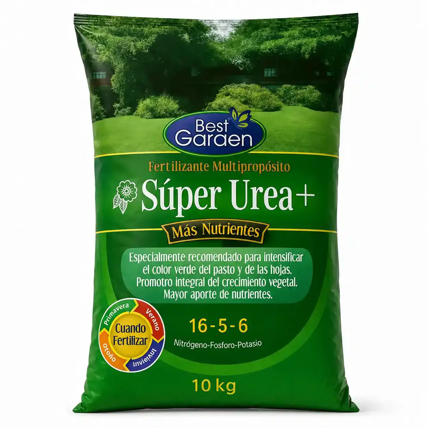 Super Urea+ 10 Kg | Fertilizante Granulado NPK 16-5-6 para Crecimiento y Verdor 1