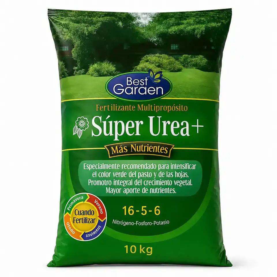 Super Urea+ 10 Kg | Fertilizante Granulado NPK 16-5-6 para Crecimiento y Verdor 1