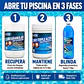 Kit Apertura de Piscina Aguacol | Cloro Tabletas + Cloro Granulado + Alguicida - Miniatura 2