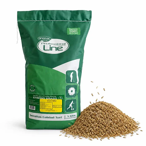 Semilla de Pasto Strong Grass 5 Kg Anasac | Alto Tráfico 
