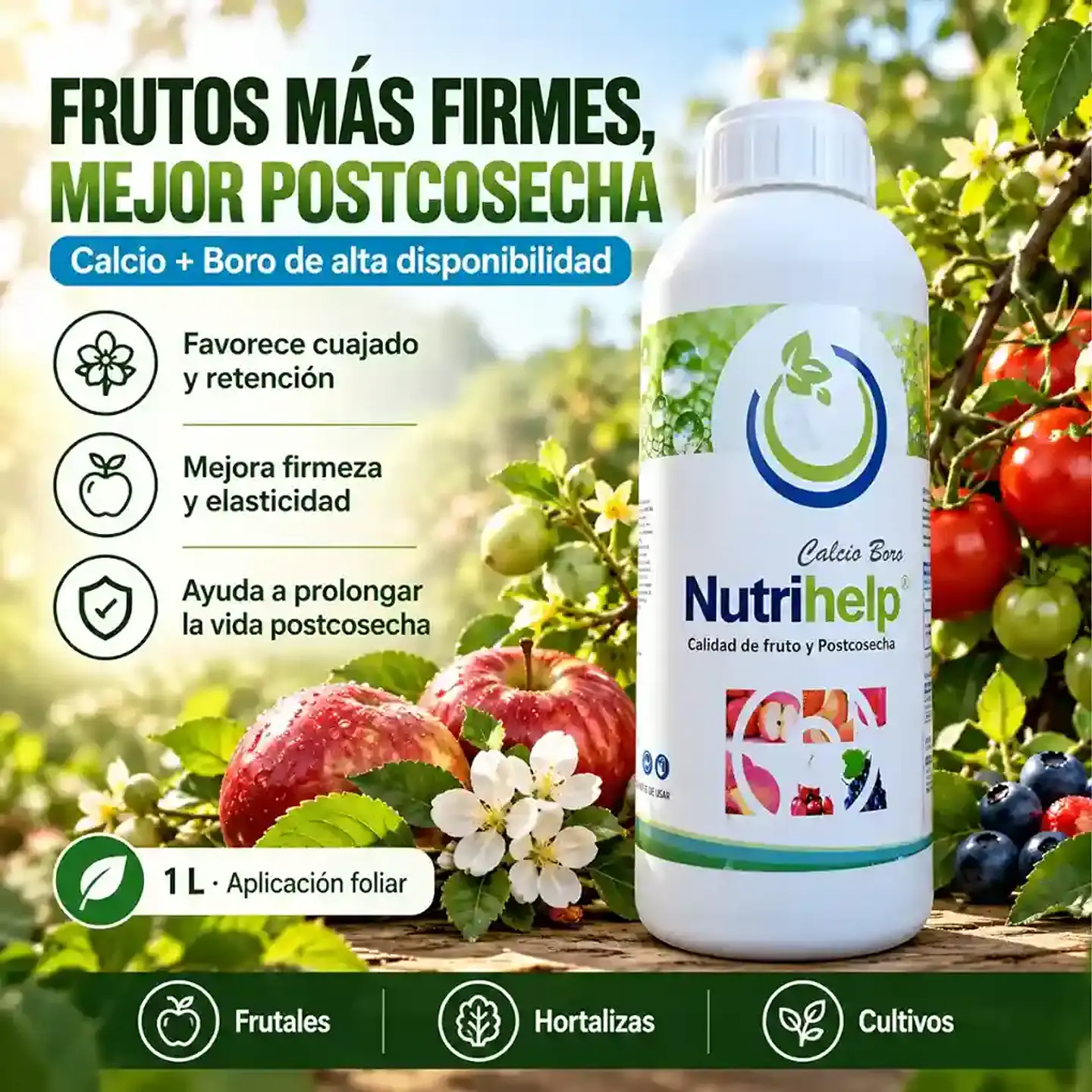 Nutrihelp Calcio Boro 1L | Corrector Nutricional Foliar 3