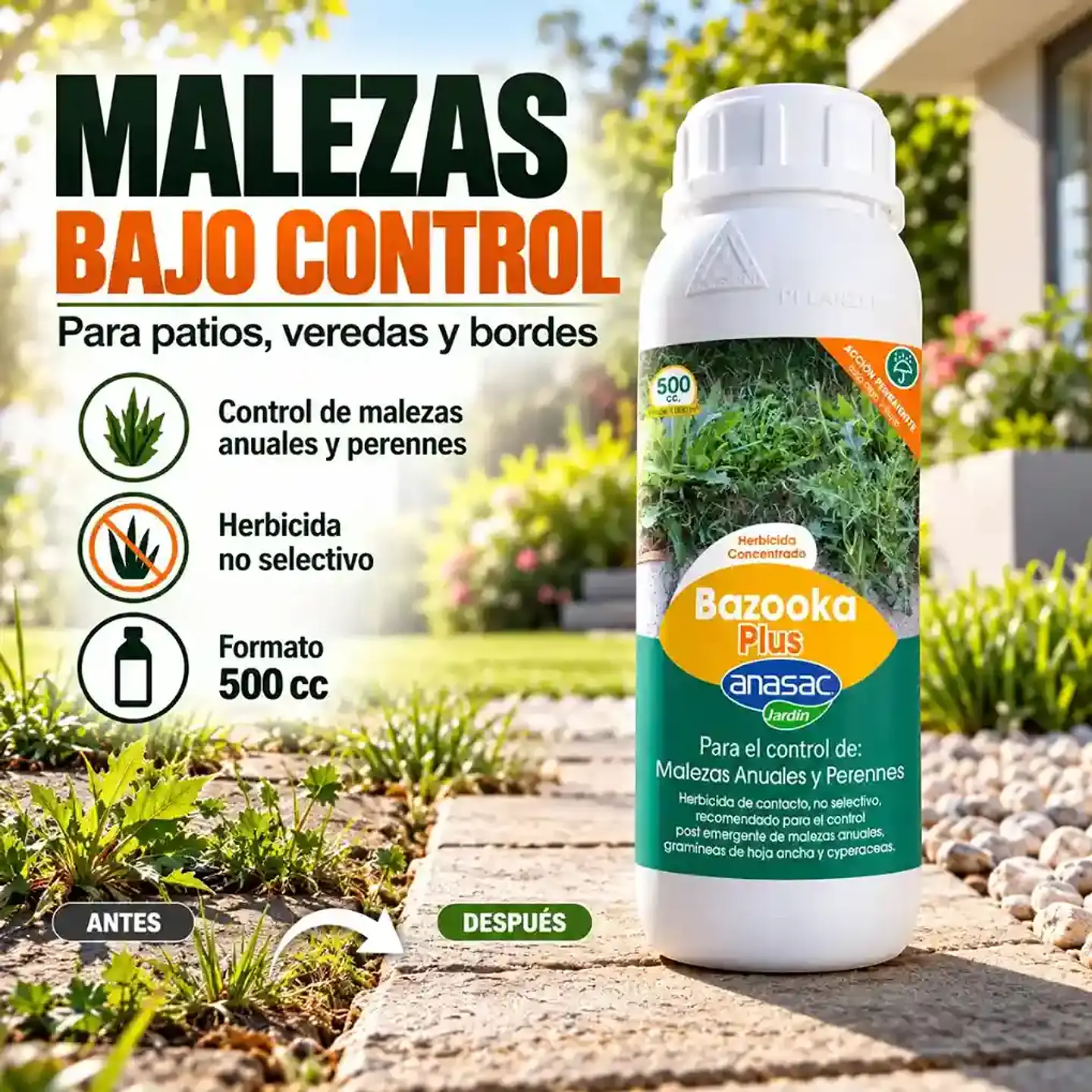 Bazooka Plus 500 cc | Herbicida no selectivo Anasac 3
