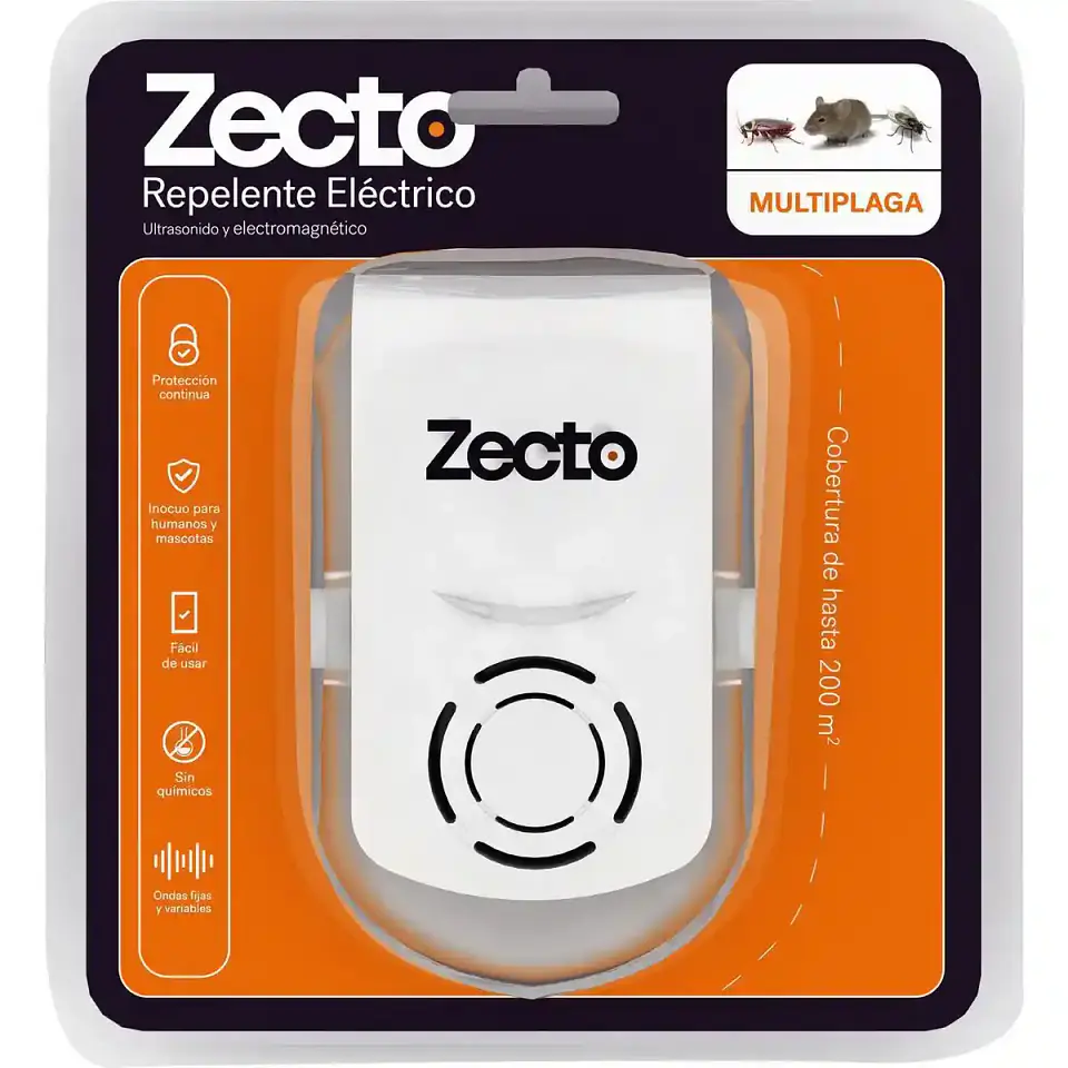 Repelente Multiplagas Ultrasónico Zecto Anasac | Hasta 200 m² 1