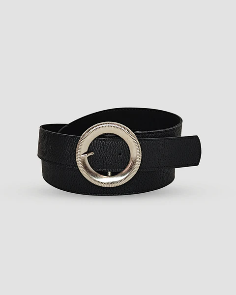 Cinturón Halo Negro Plata