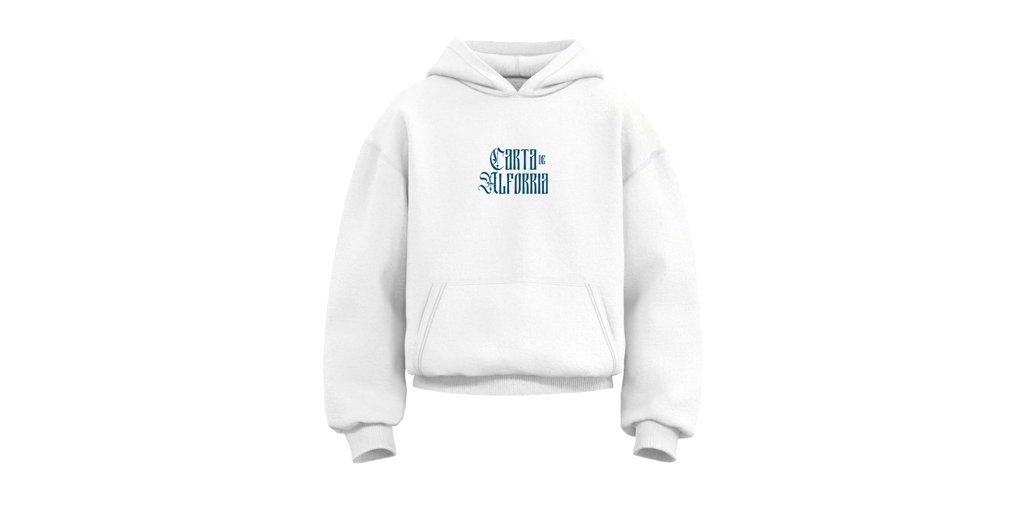 CARTA DE ALFORRIA WHITE HOODIE 1