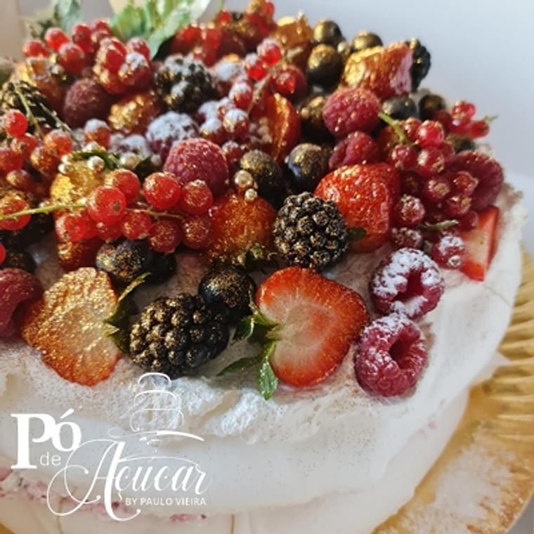 Pavlova de frutos vermelhos 1