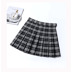 Falda negra cuadrille