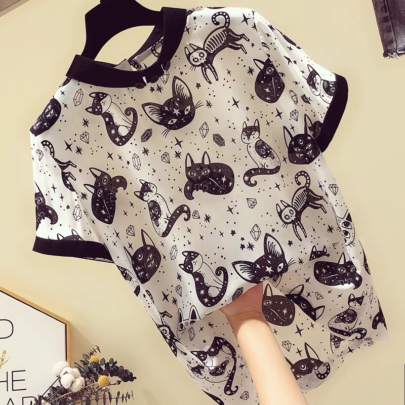 Blusa gatos