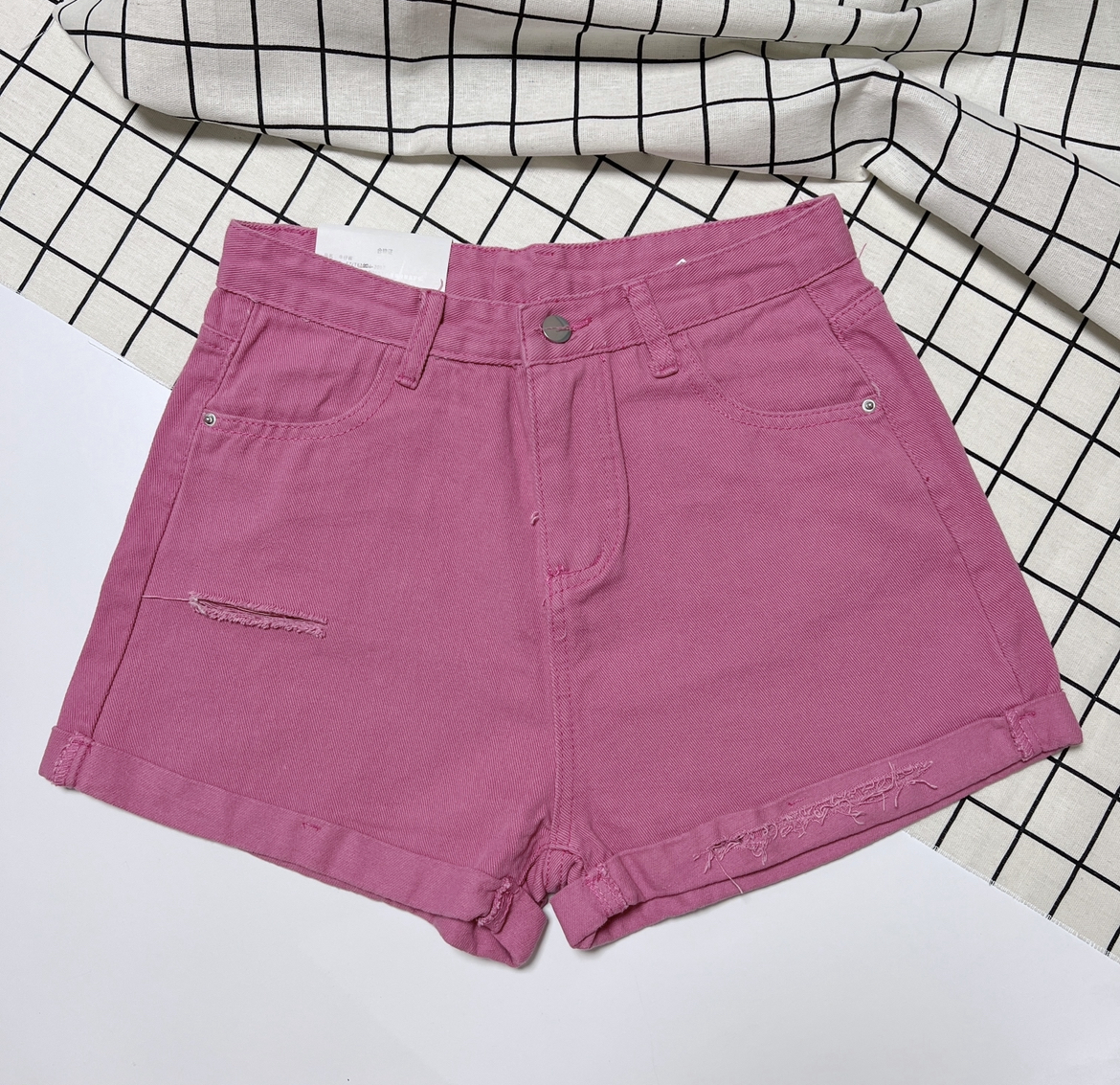 Short Jeans rosado