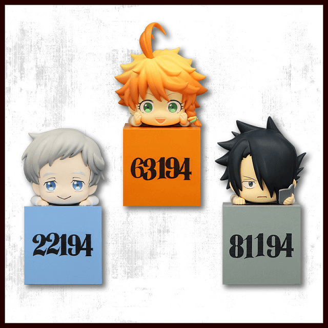 set 3 Figuras Hikkake Yakusoku no Neverland 