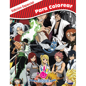 Libro para colorear Anime 1