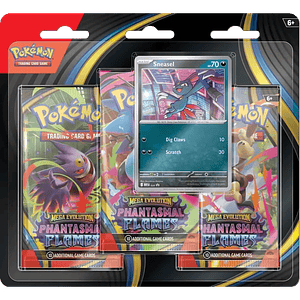 Pokemon TCG | Mega Evolution | Phantasmal Flames 3 Pack Blister Sneasel