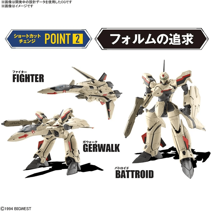 Model Kit HG 1/100 Macross Plus YF-19 2