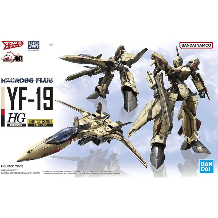 Model Kit HG 1/100 Macross Plus YF-19 3