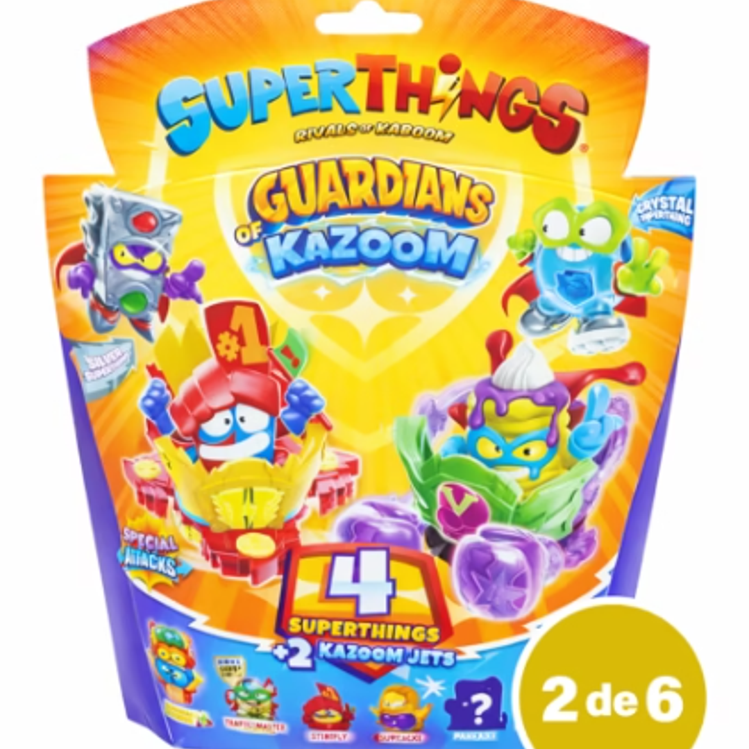 Superthings Blister 4 Superzings + 2 Kazoom Jets | Guardians of Kazoom 2