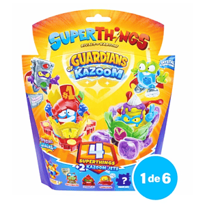 Superthings Blister 4 Superzings + 2 Kazoom Jets | Guardians of Kazoom
