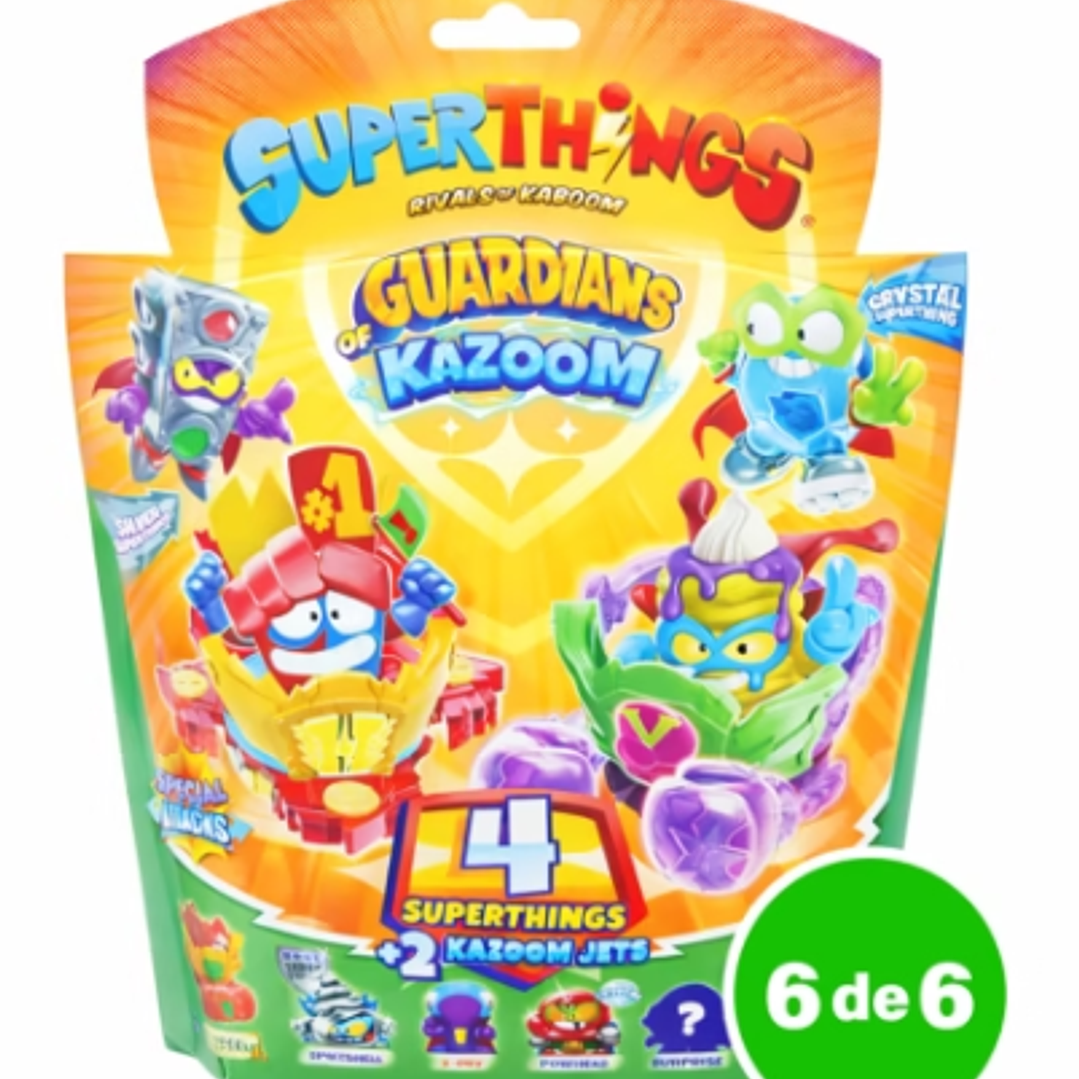 Superthings Blister 4 Superzings + 2 Kazoom Jets | Guardians of Kazoom 6