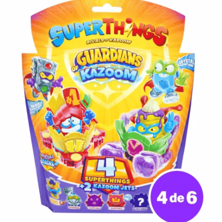 Superthings Blister 4 Superzings + 2 Kazoom Jets | Guardians of Kazoom 4