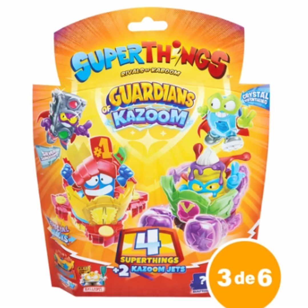 Superthings Blister 4 Superzings + 2 Kazoom Jets | Guardians of Kazoom 3