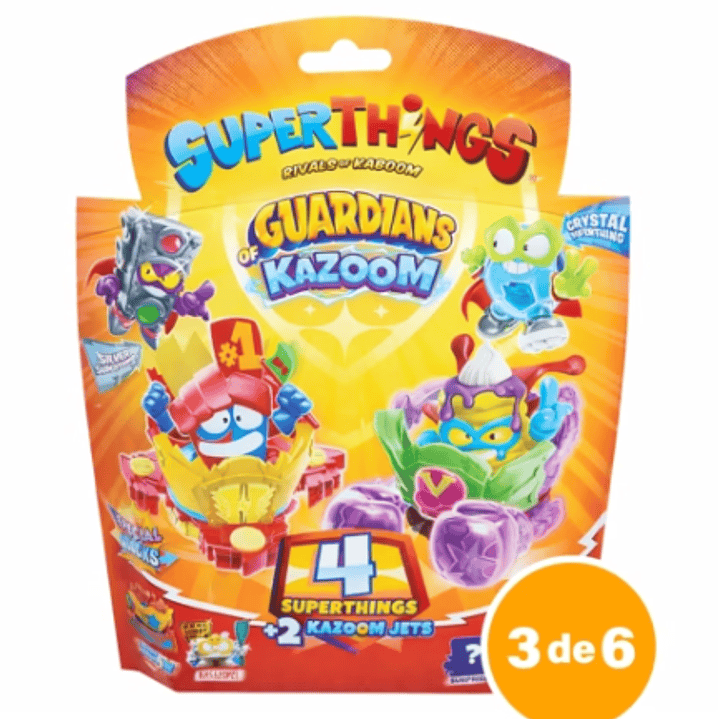 Superthings Blister 4 Superzings + 2 Kazoom Jets | Guardians of Kazoom 3
