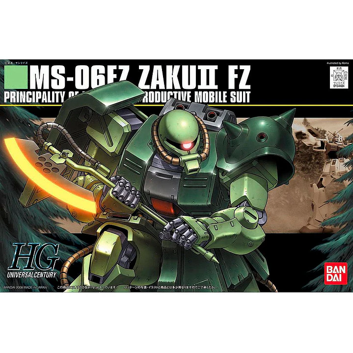 Model Kit HG 1/144 Gundam MS-06FZ Zaku II FZ 2