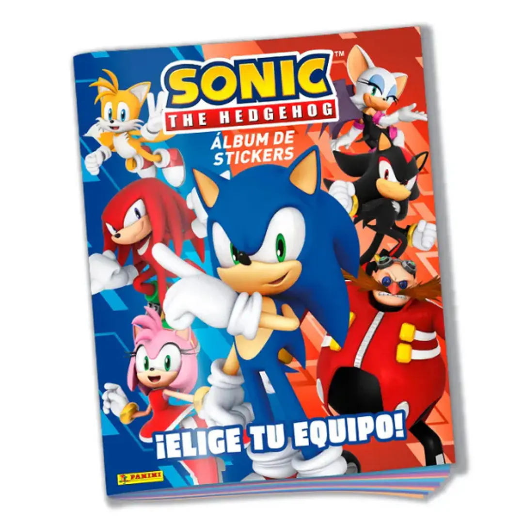 Album Tapa Blanda Sonic The Hedgehog Elige tu Equipo 1