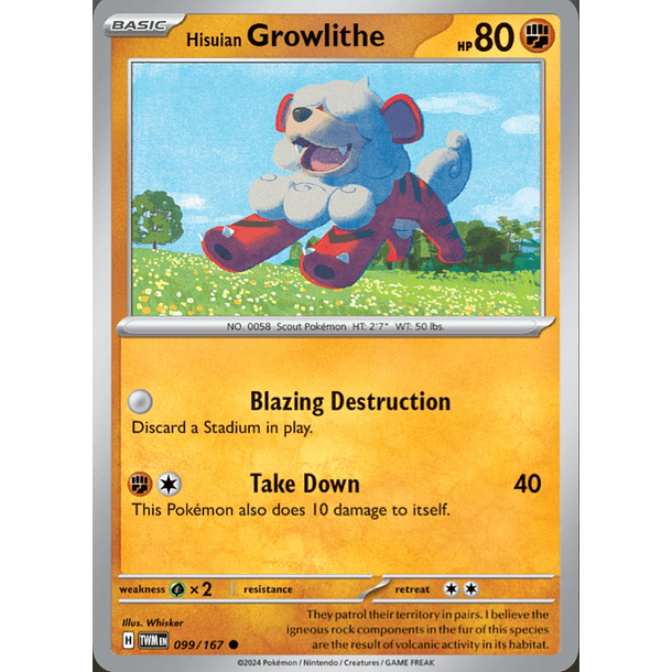 Growlithe de Hisuian [099/167]