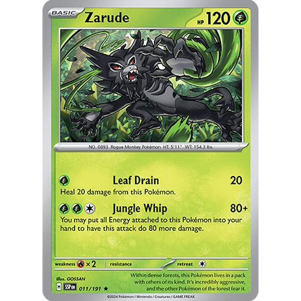 Zarude (HOLO) [011/191]