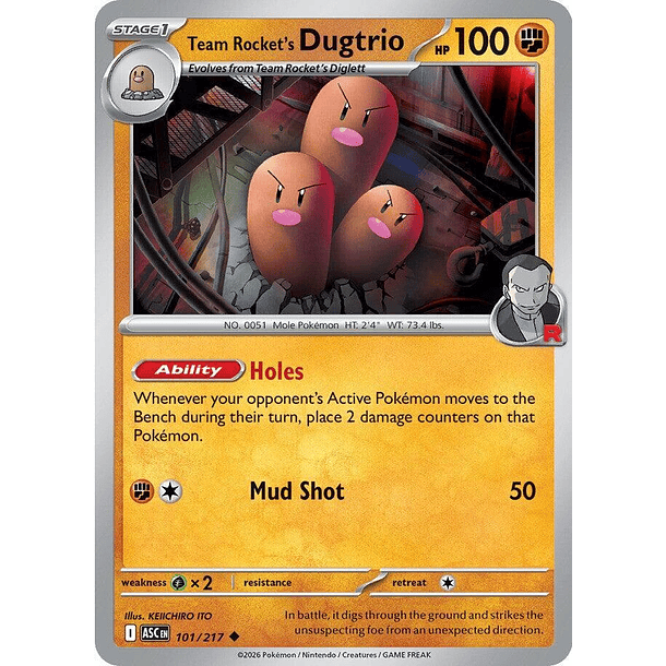 Team Rocket's Dugtrio [101/217]