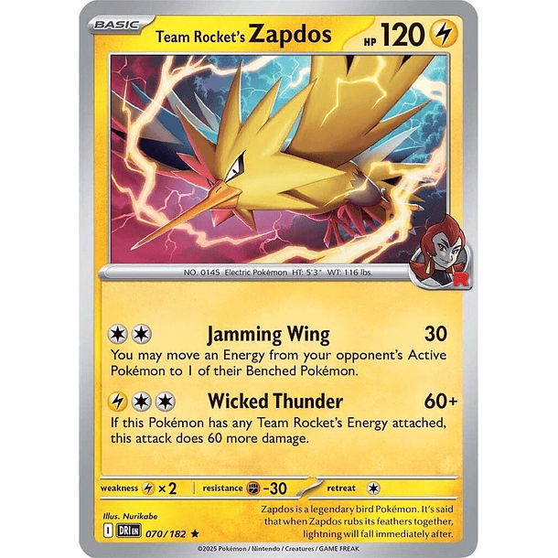 Team Rocket's Zapdos [070/182]