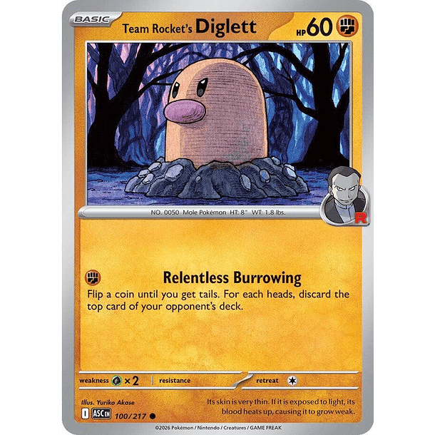 Team Rocket's Diglett (100/217)