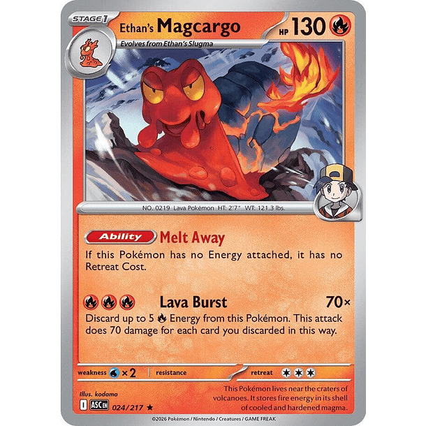Ethan's Magcargo (HOLO) [024/217]