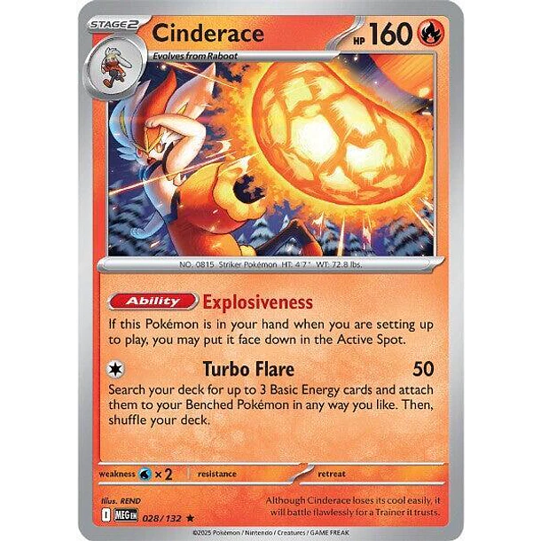 Cinderace (HOLO) [028/132]